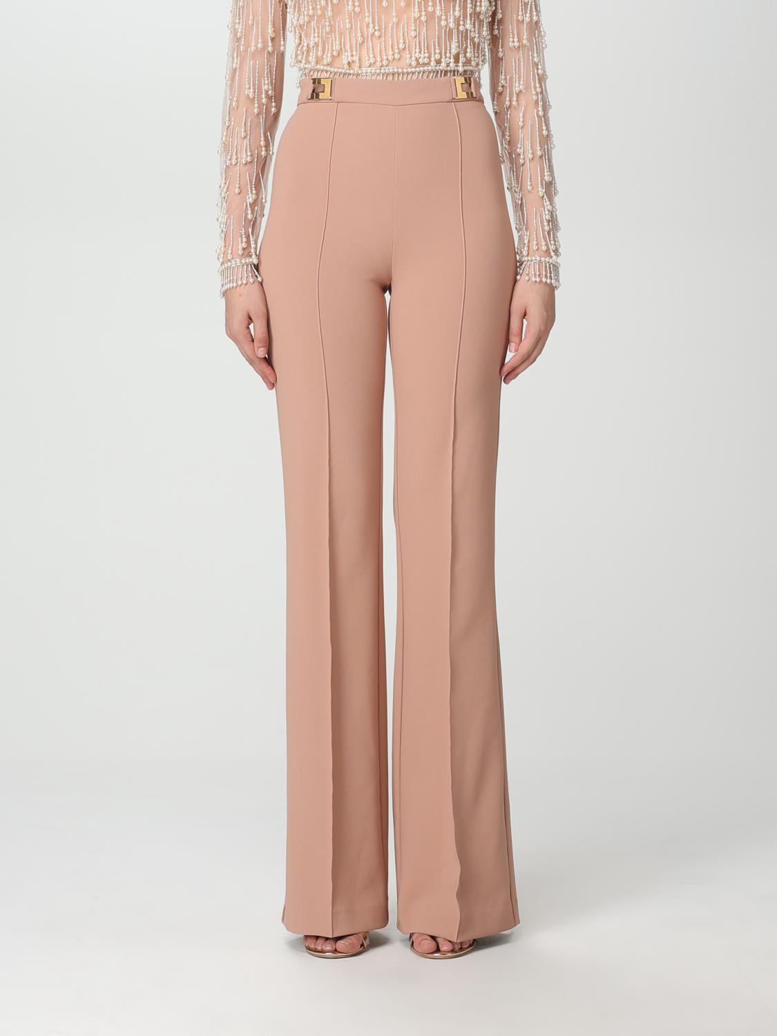 ELISABETTA FRANCHI PANTS ELISABETTA FRANCHI WOMAN COLOR NUDE,394696226