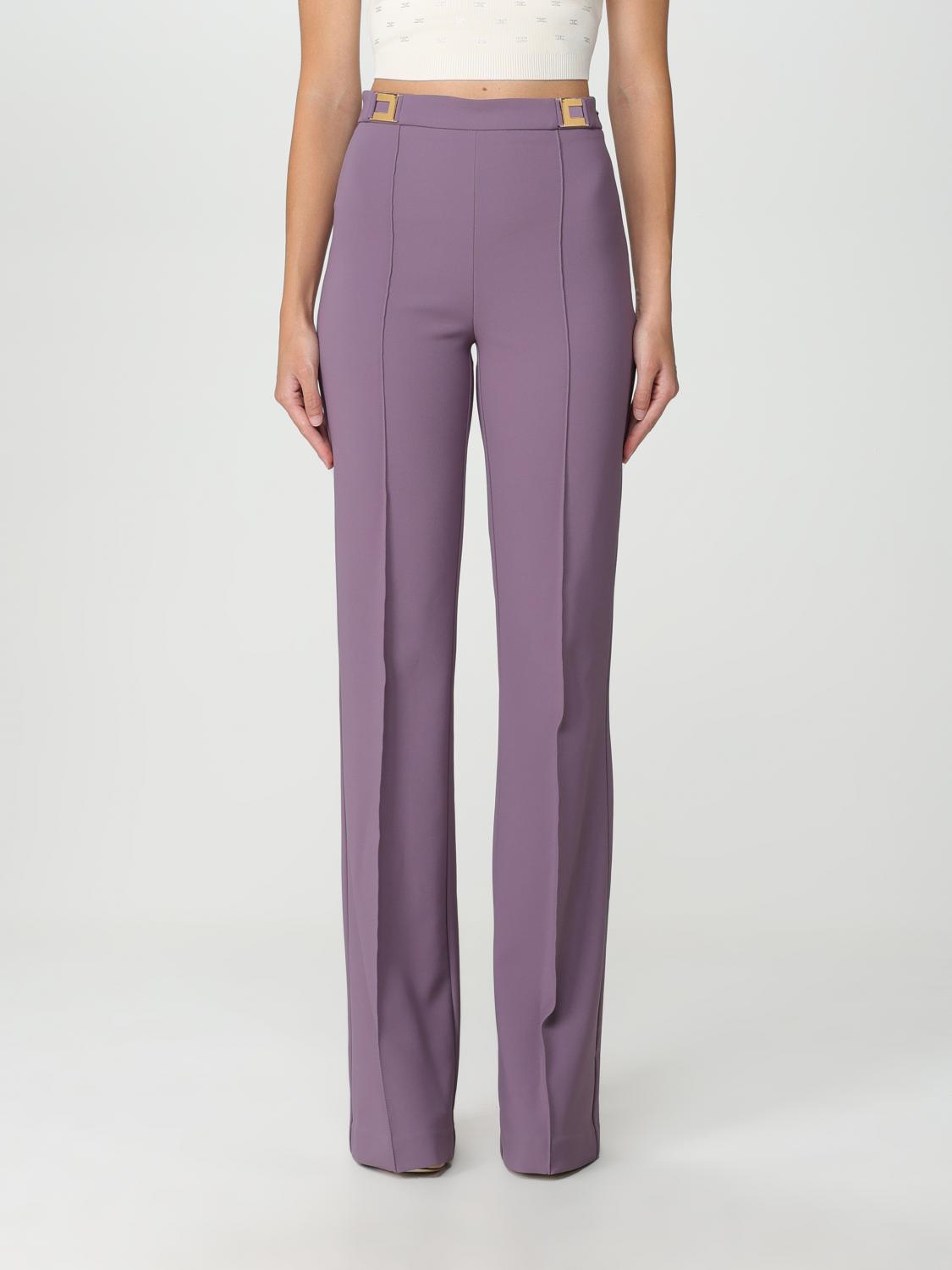 Elisabetta Franchi Pants  Woman Color Lavender