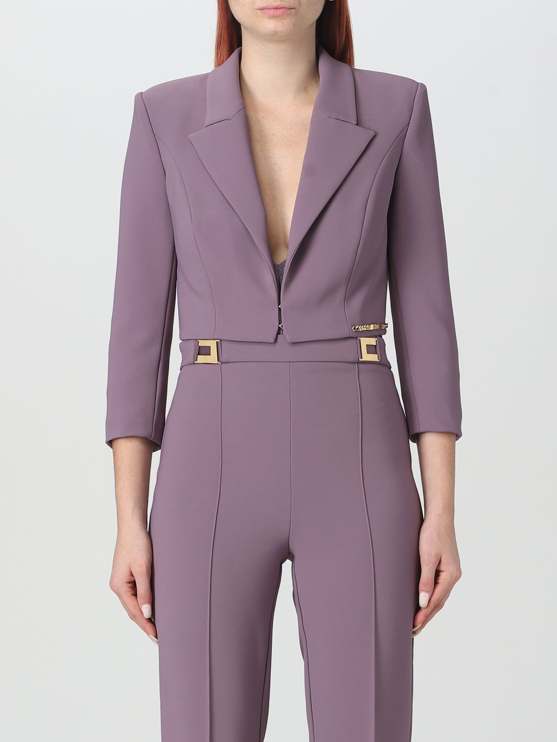 Elisabetta Franchi Blazer  Woman Color Lavender