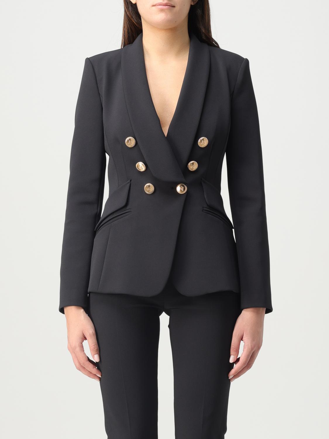 Elisabetta Franchi Poliester Blazer In Black