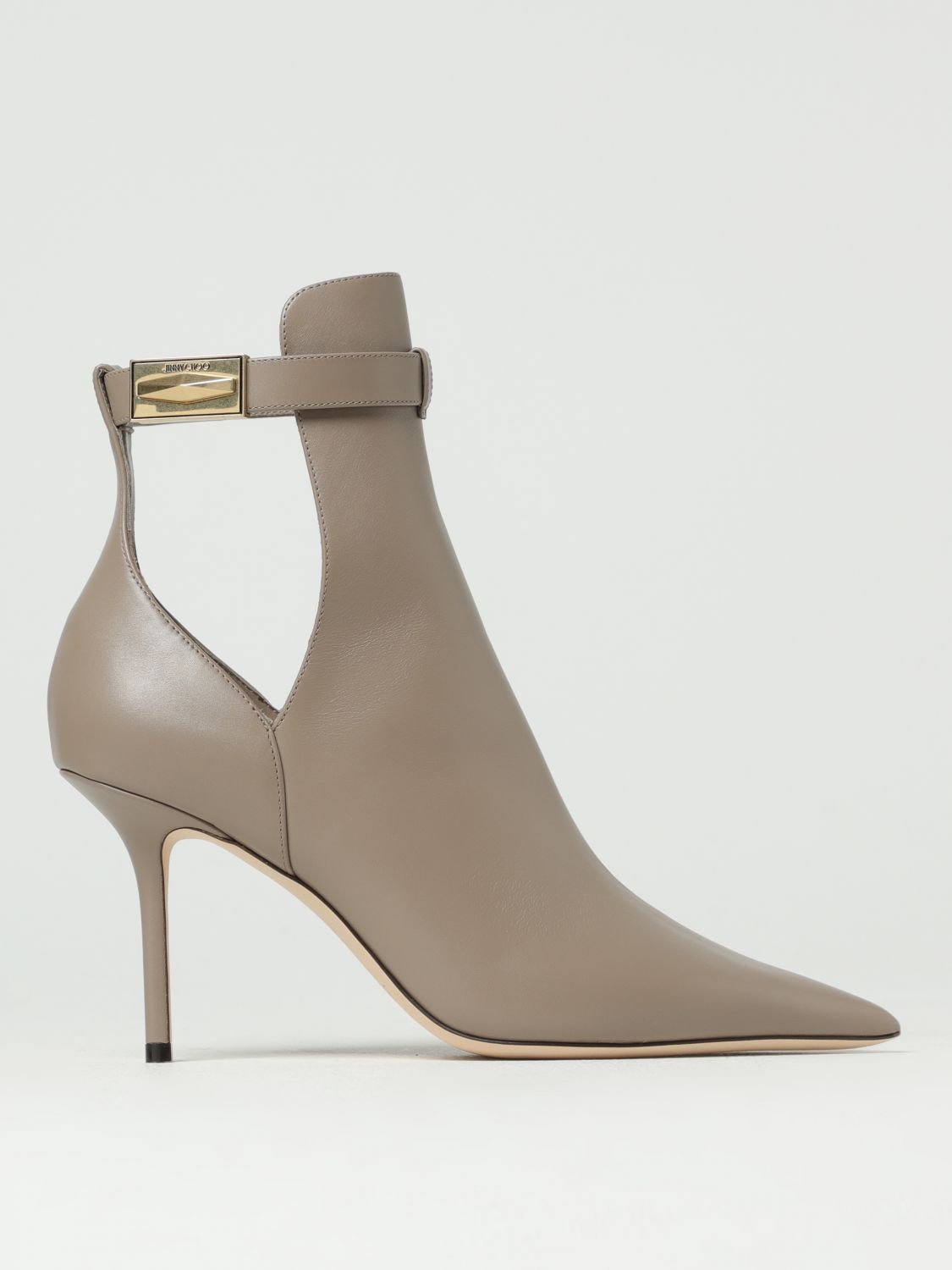 Jimmy Choo Flat Ankle Boots  Woman In Dove Grey