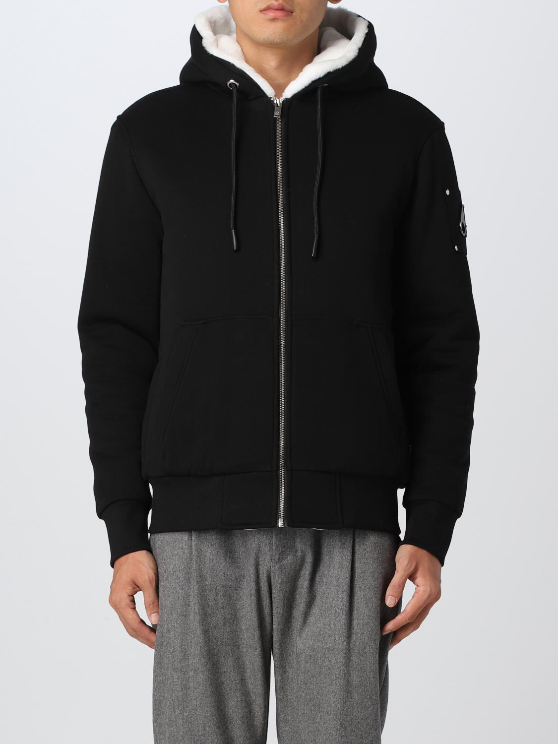 Moose Knuckles Classic Bunny Hoodie Sweatshirt In Black