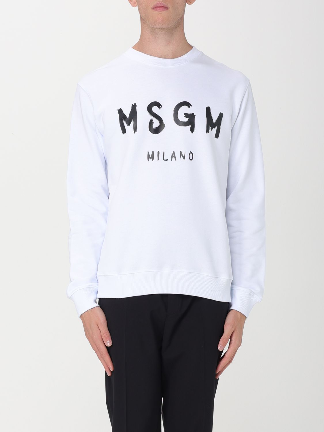 Msgm Sweatshirt  Men In White 1