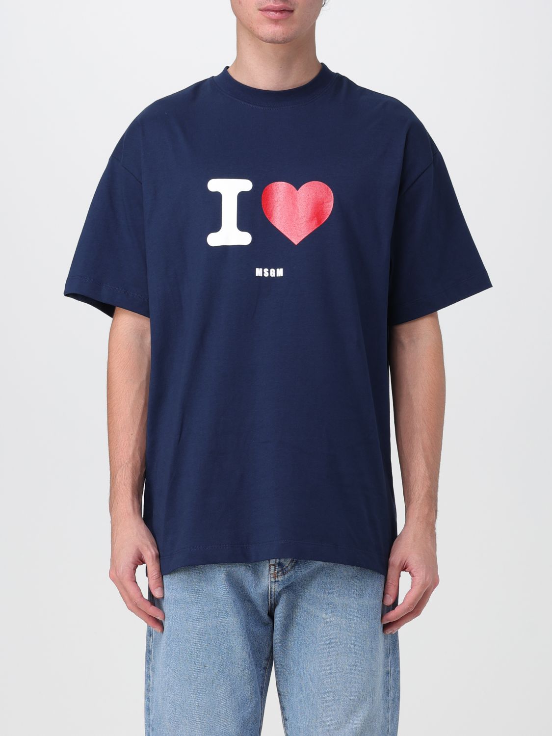Msgm T-shirt  Herren Farbe Navy