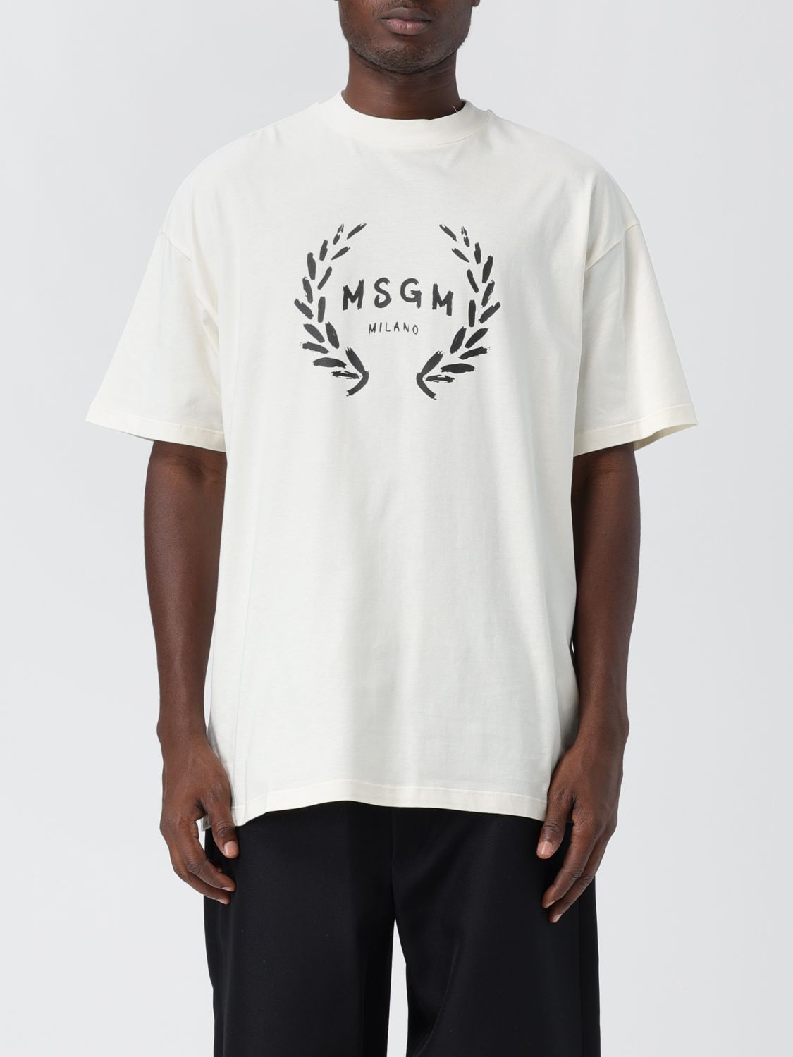 Msgm T-shirt  Men In Cream