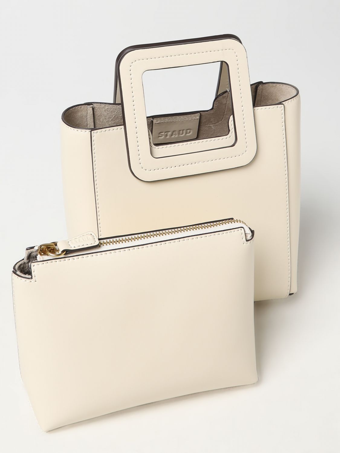 STAUD: mini bag for woman - Cream  Staud mini bag 79043 online at