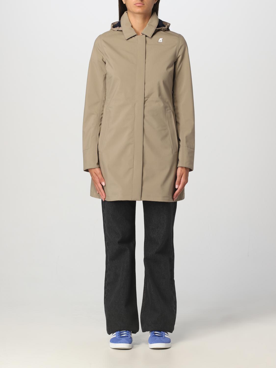 K-way Coat  Woman Color Dove Grey