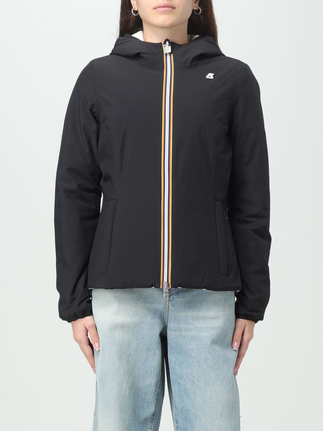 K-way Jacket Woman In Beige | ModeSens