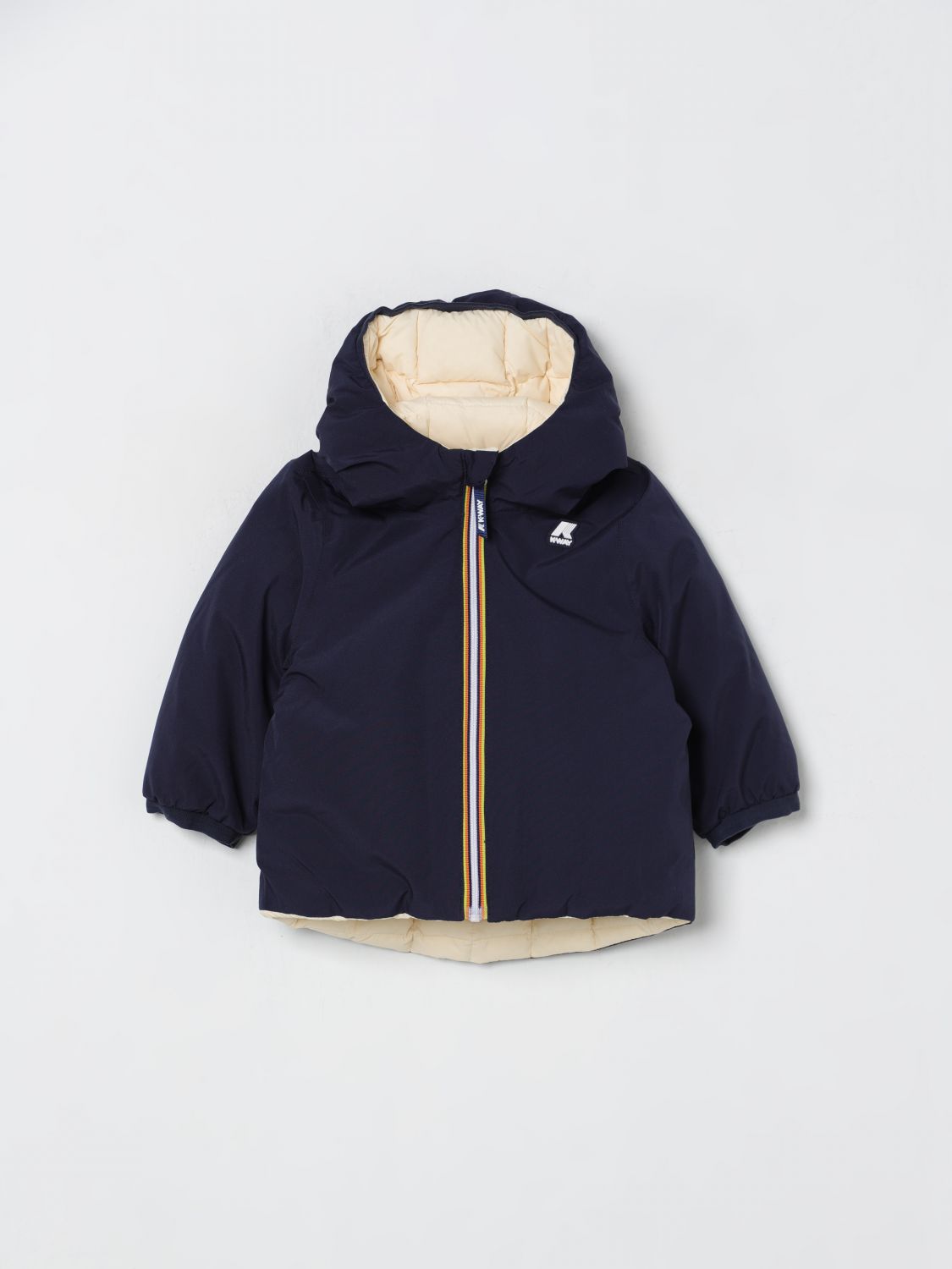 K-way Jack Hooded Padded Jacket In Blue