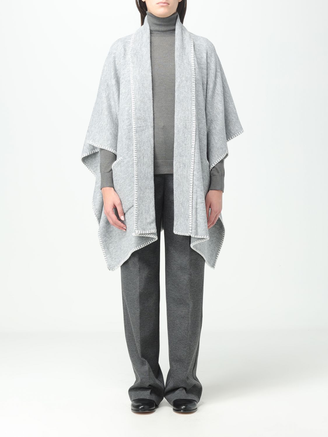 Lauren Ralph Lauren Cloak  Woman In Grey