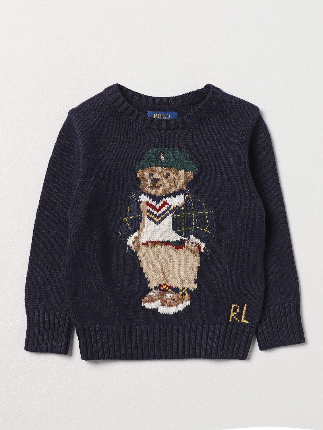 Shop Polo Ralph Lauren Sweater  Kids Color Navy