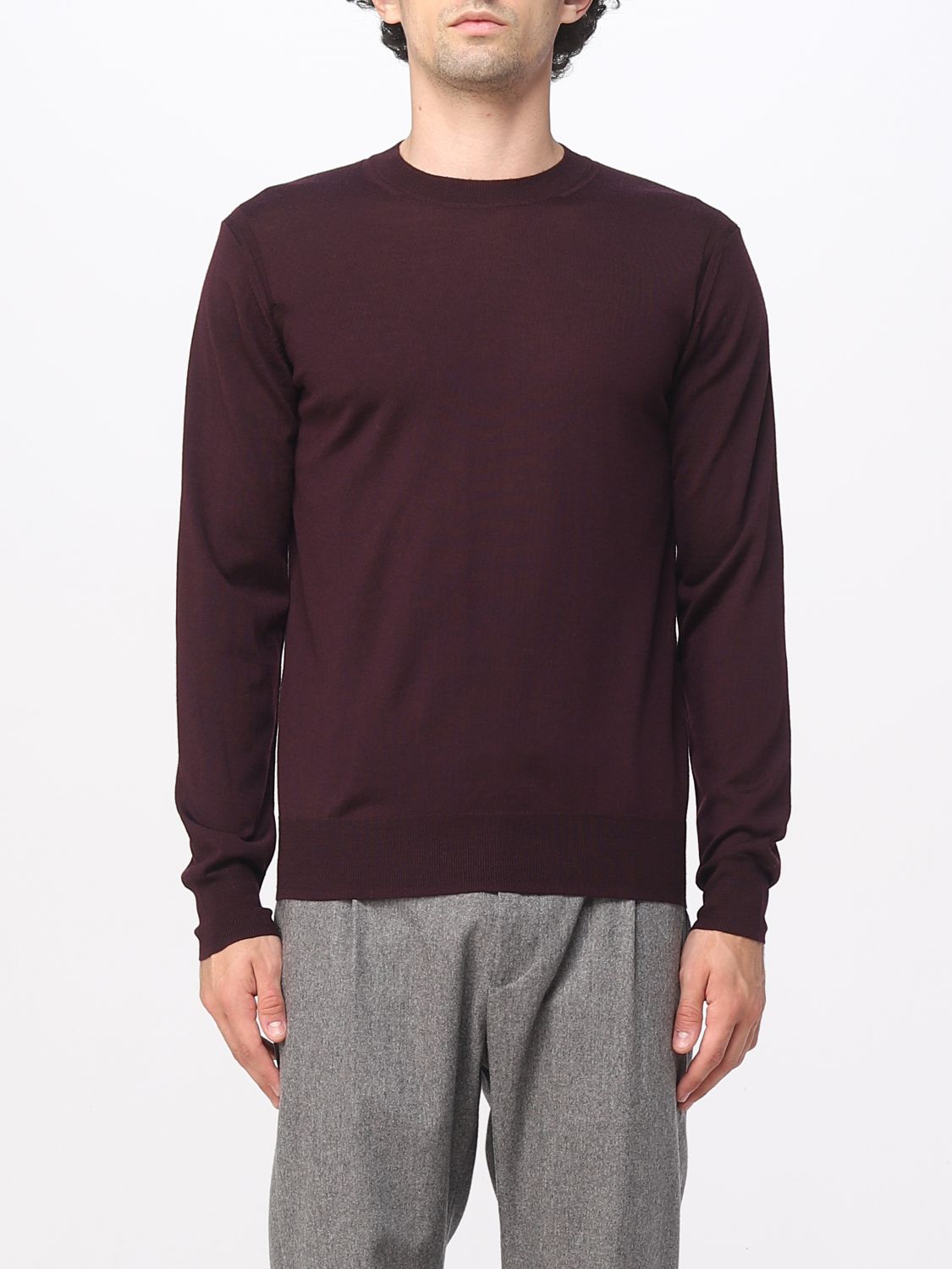 Paolo Pecora Jumper  Men In Burgundy