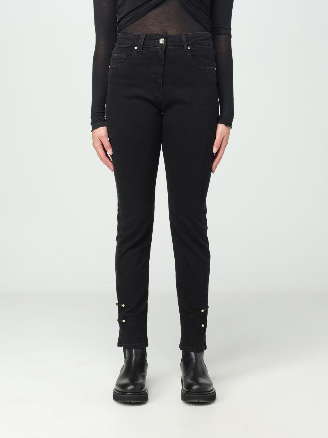 jeans simona corsellini woman colour black
