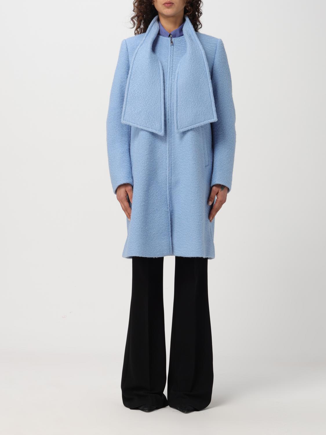 Emporio Armani Coat  Woman Color Sky Blue