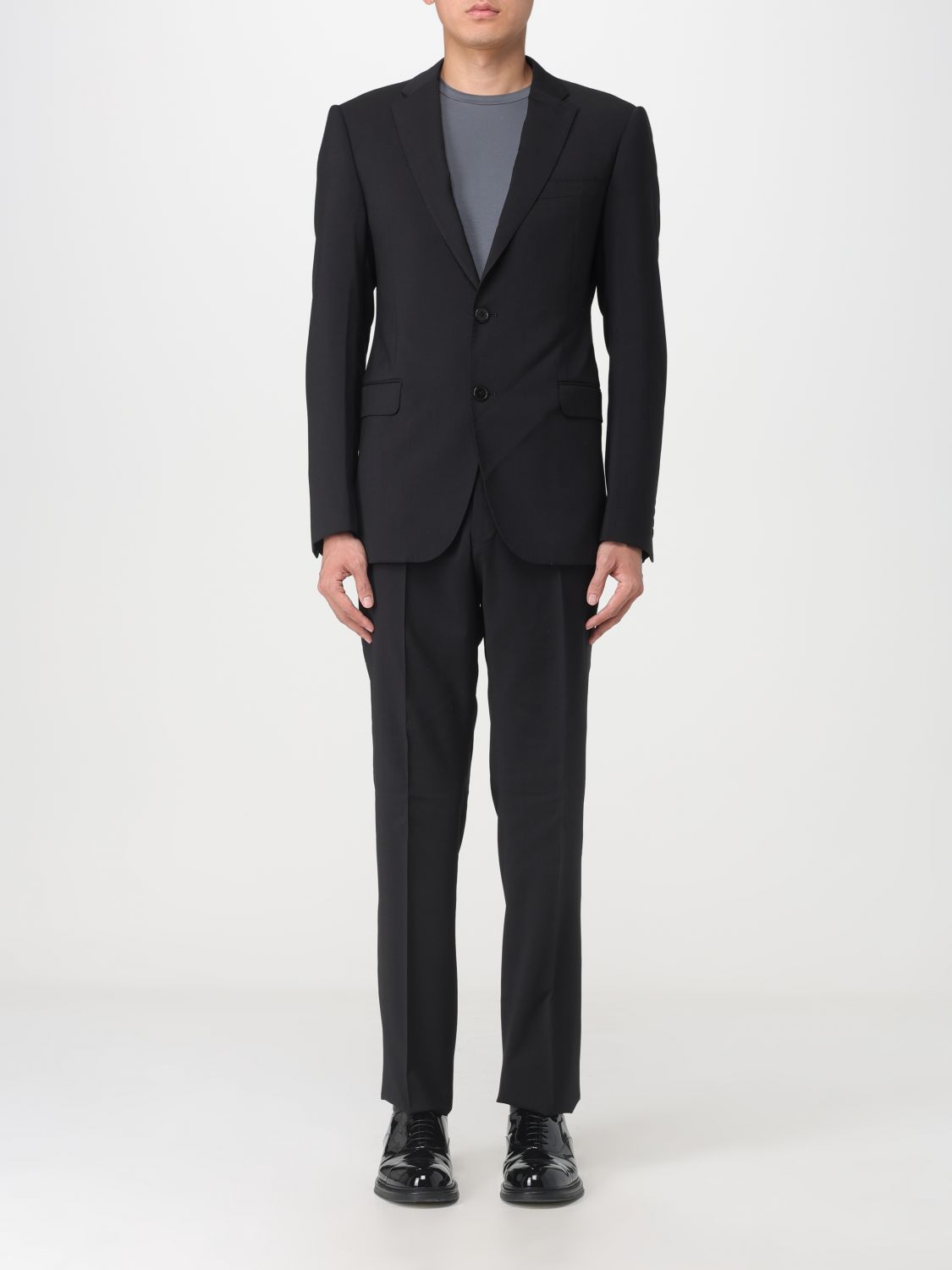 EMPORIO ARMANI: suit for man - Black | Emporio Armani suit H41VMB01504 ...