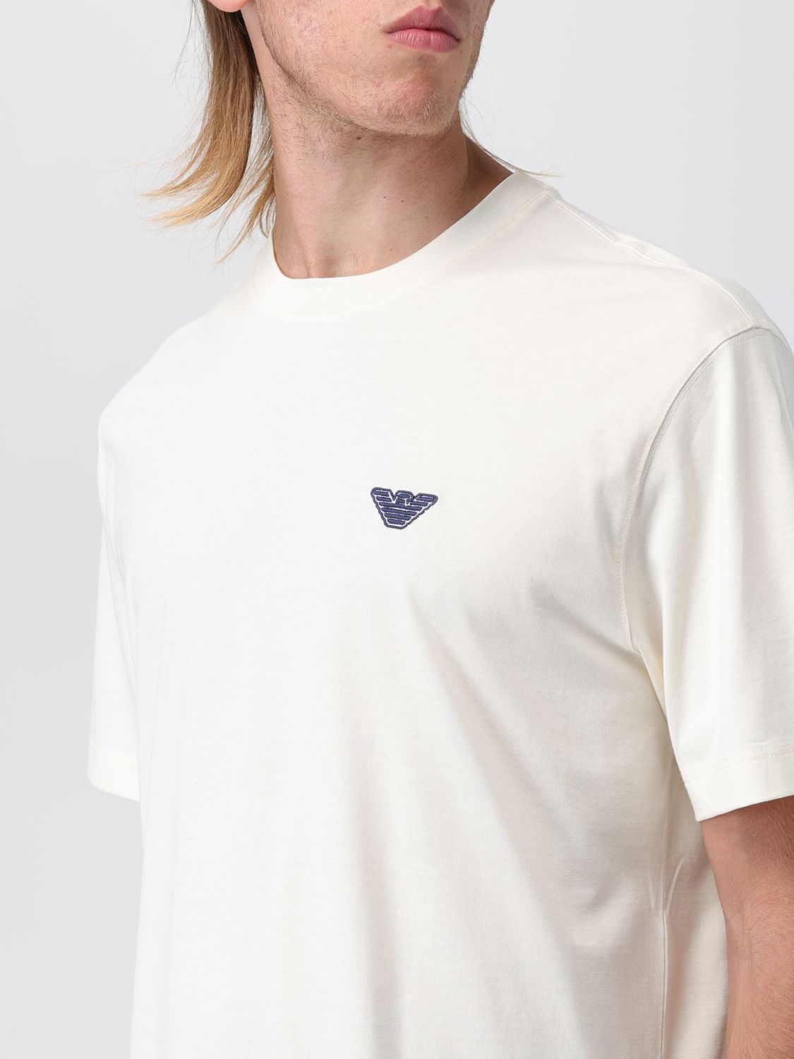 【新品】アルマーニ Tシャツ 6K1TE0 オフホワイト Lサイズ 41201