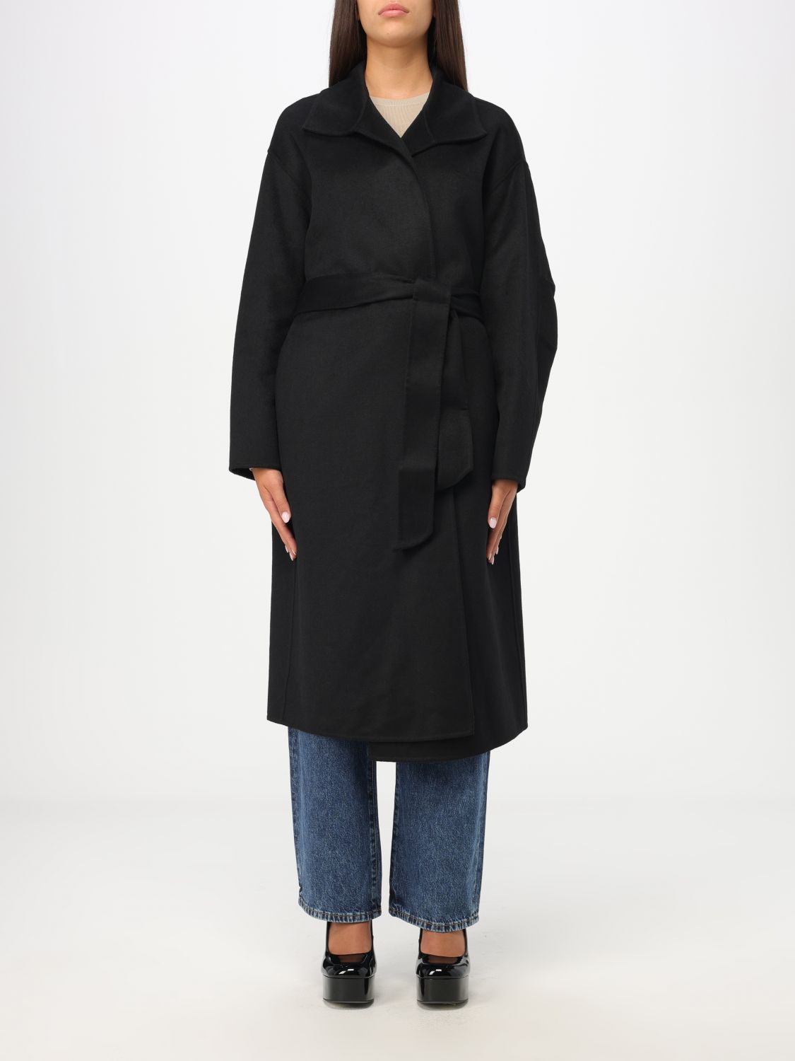 Armani Exchange Coat  Woman In Black