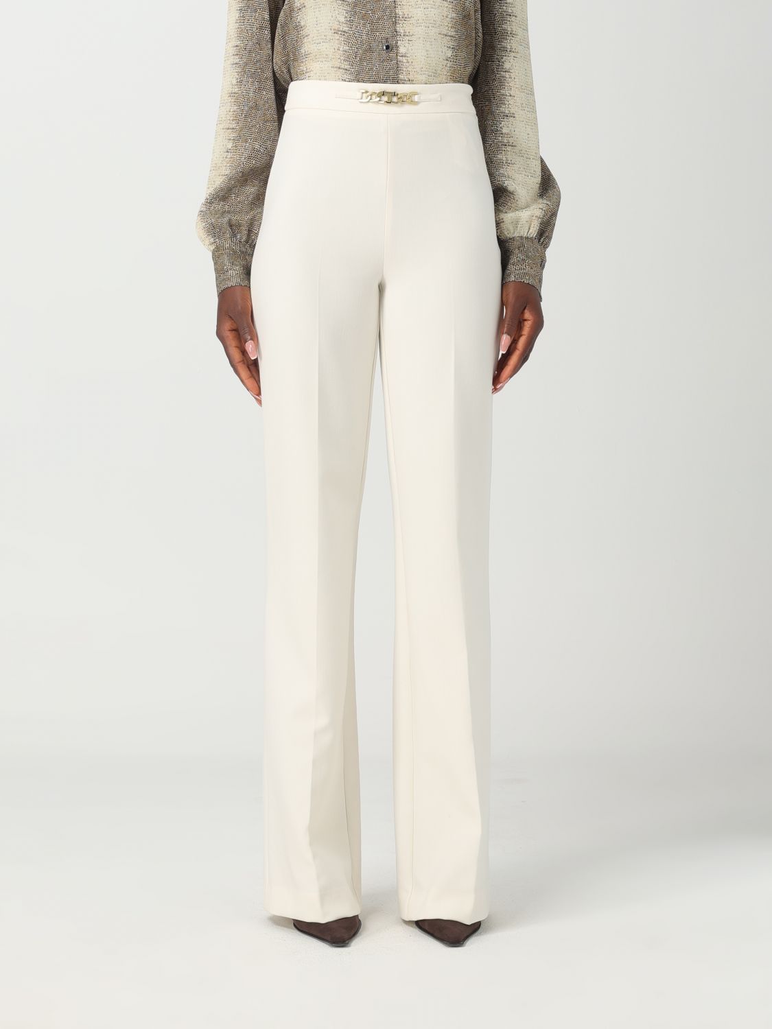 Twinset Trousers  Woman In Yellow Cream