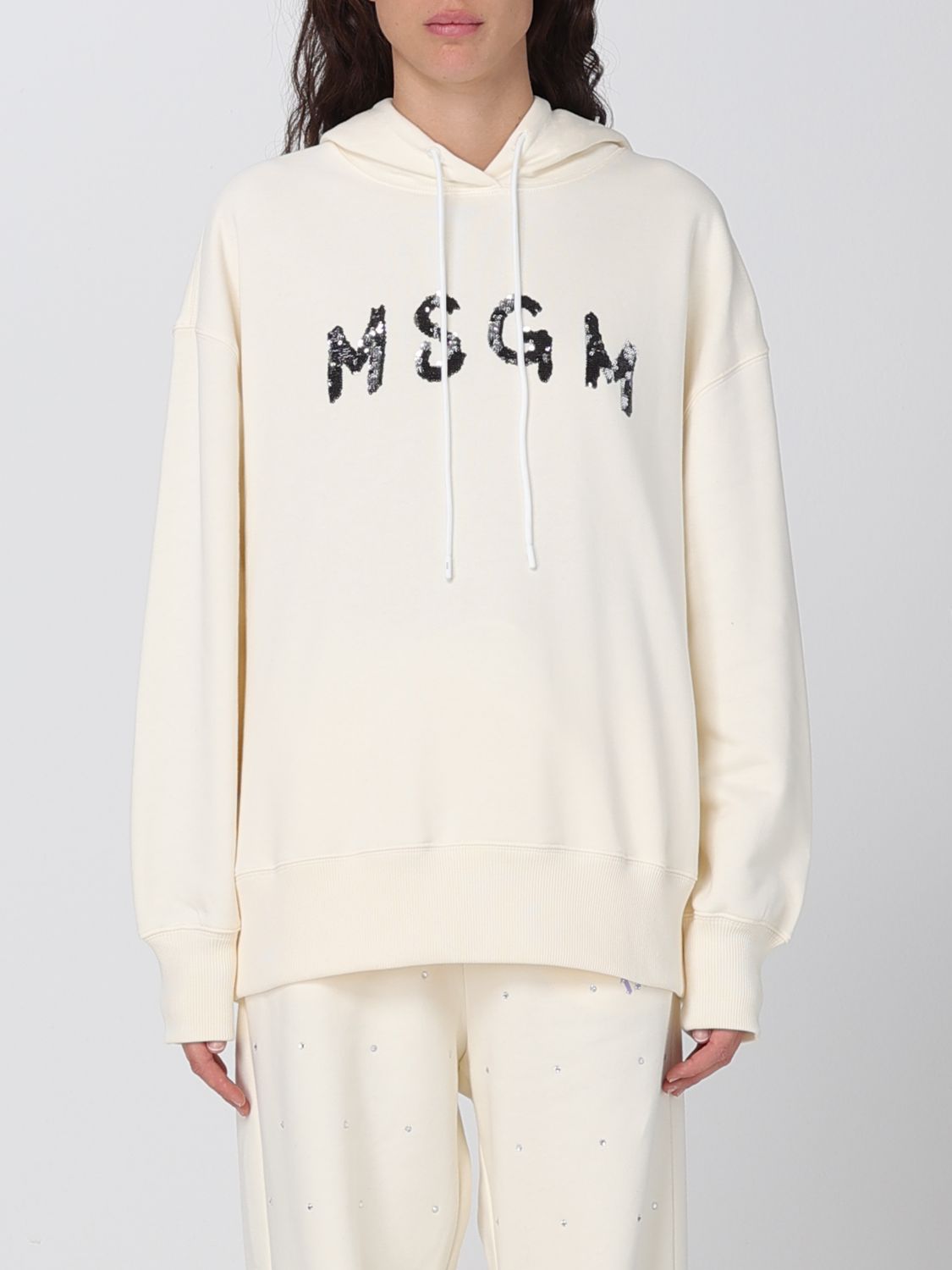Msgm Sweatshirt  Woman Color Cream