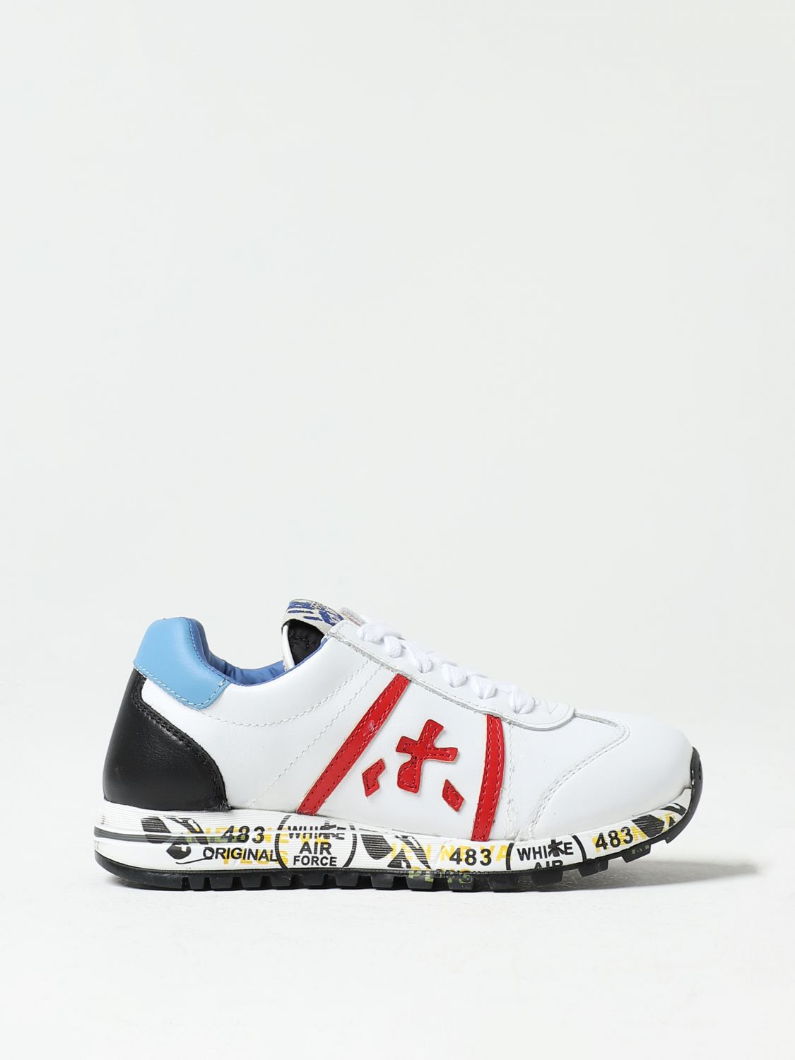 Shop Premiata Sneakers  Kids Color White In 白色