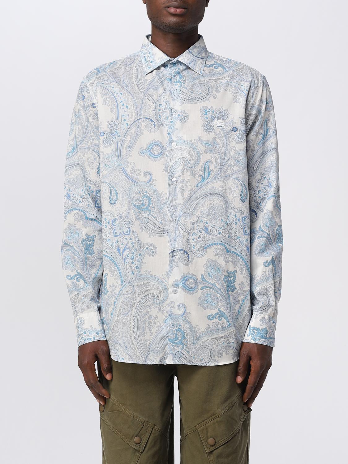 Etro shirt in cotton with Paisley print