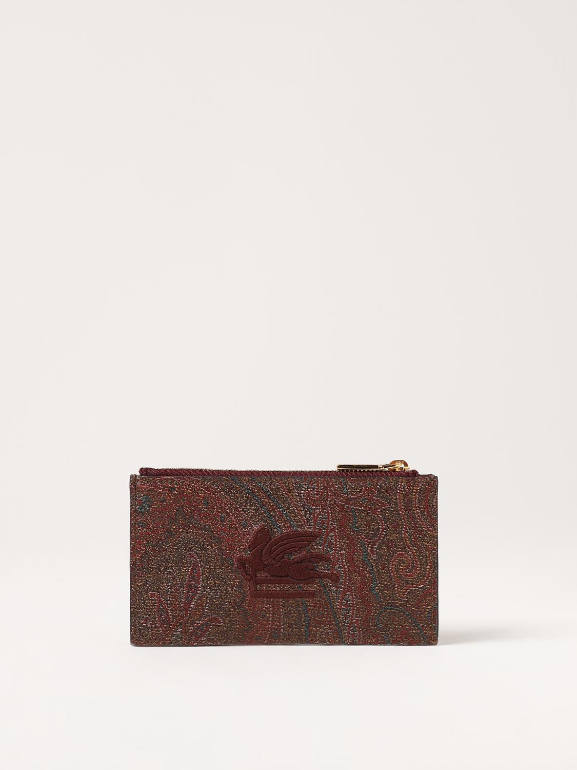 Wallets & purses Etro - Clip detailed Paisley wallet - 0H0108007600