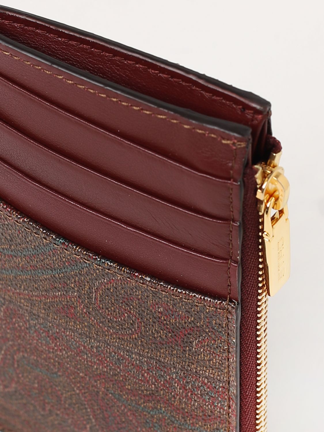 Etro - Paisley print wallet Burgundy - The Corner