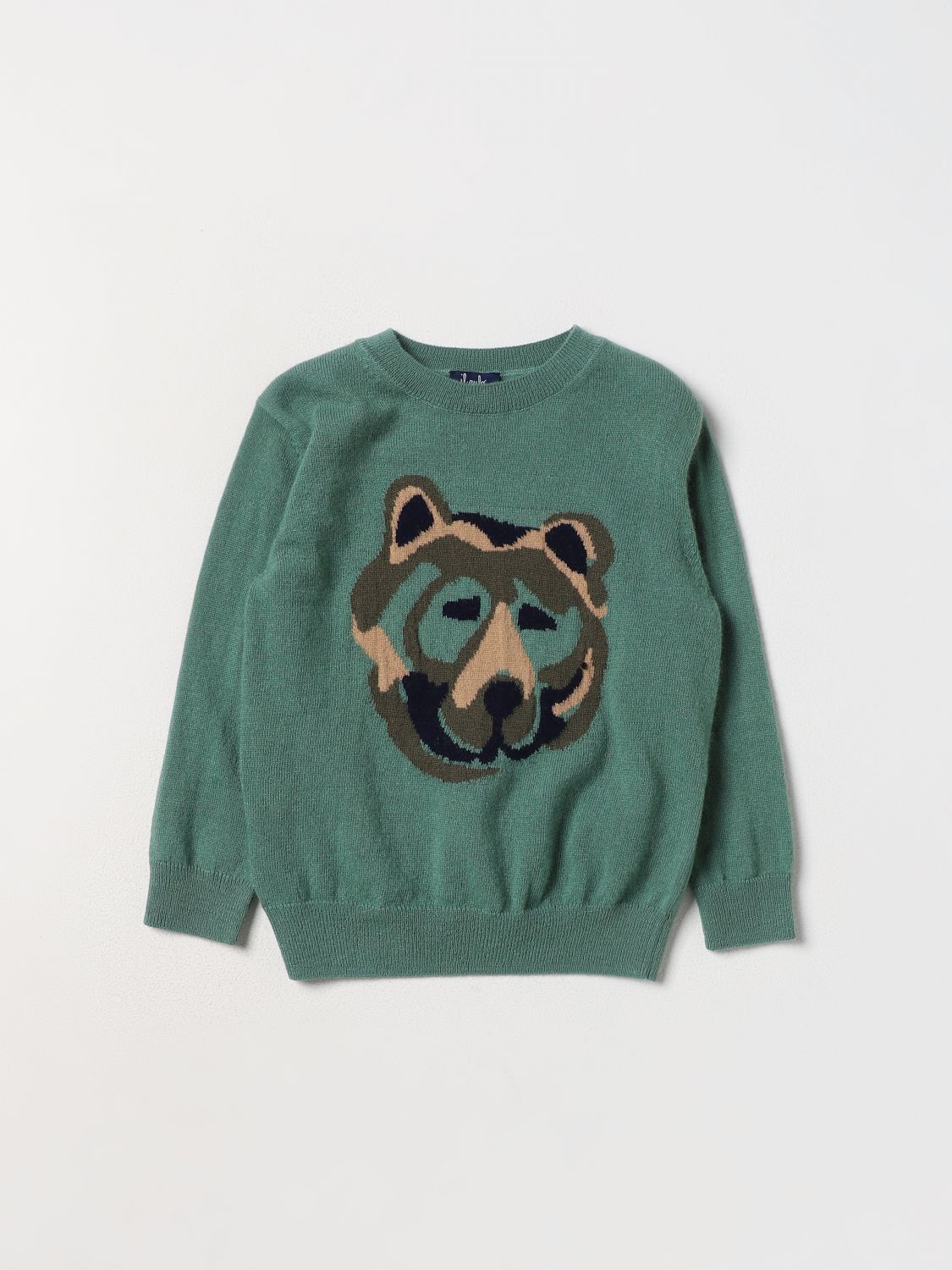 Shop Il Gufo Sweater  Kids Color Green