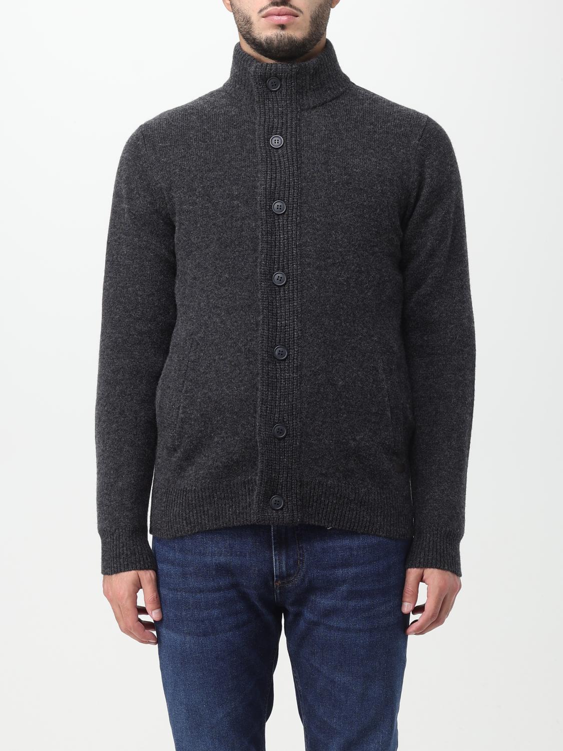 Barbour Sweater Men Color Charcoal In Charcoal