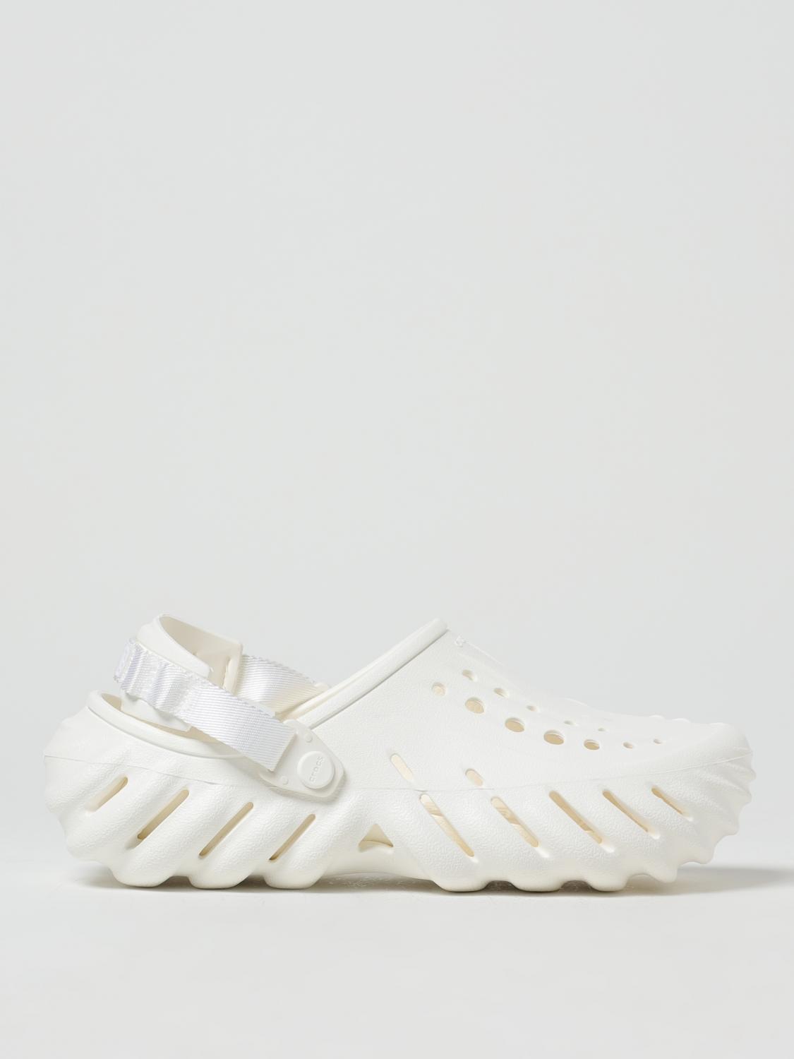 Crocs Flat Shoes  Woman Color White