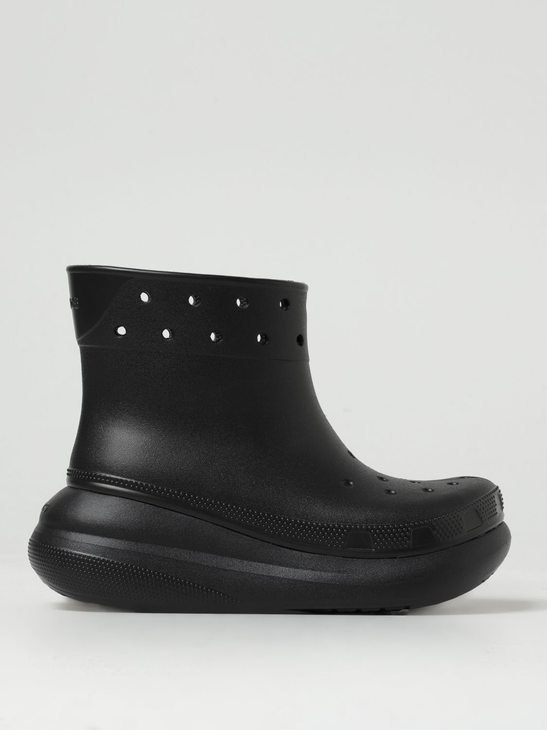 Shop Crocs Flat Ankle Boots  Woman Color Black