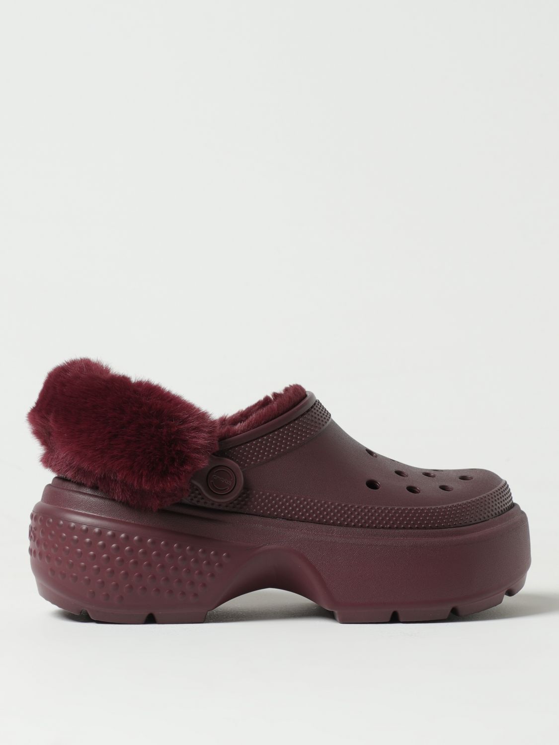 Shop Crocs High Heel Shoes  Woman Color Cherry