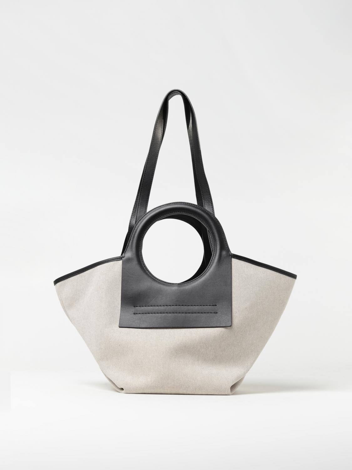 Hereu Cala Small Canvas Tote Bag, Beigeblack, Women's, Handbags & Purses Tote Bags & Totes