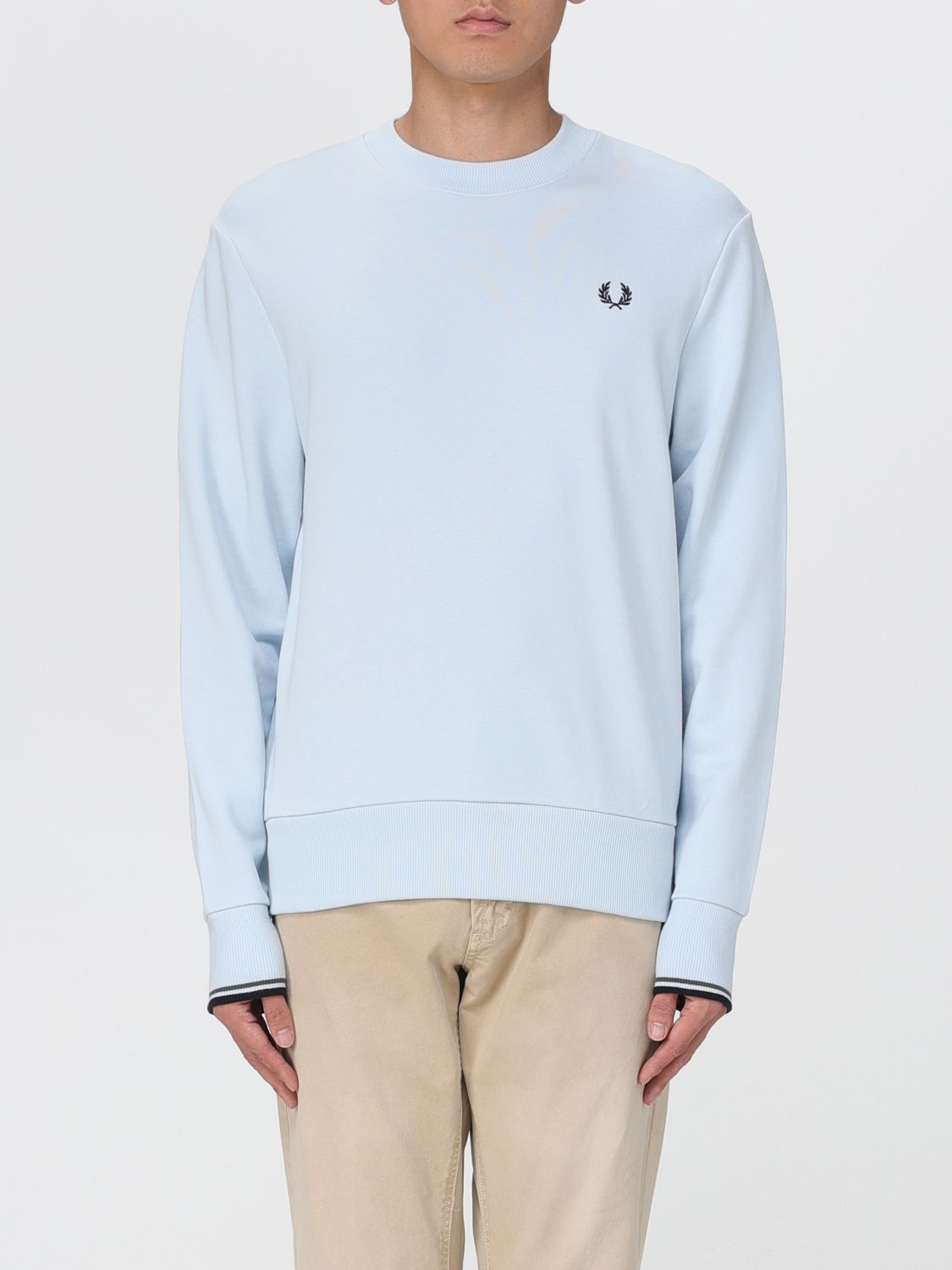 FRED PERRY SWEATSHIRT FRED PERRY MEN COLOR BLUE 1,398310239