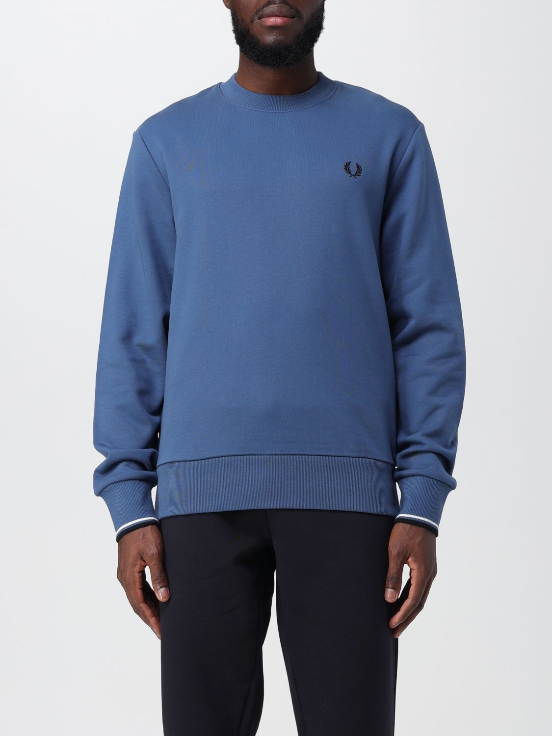 FRED PERRY SWEATSHIRT FRED PERRY MEN COLOR BLUE 2,398310240