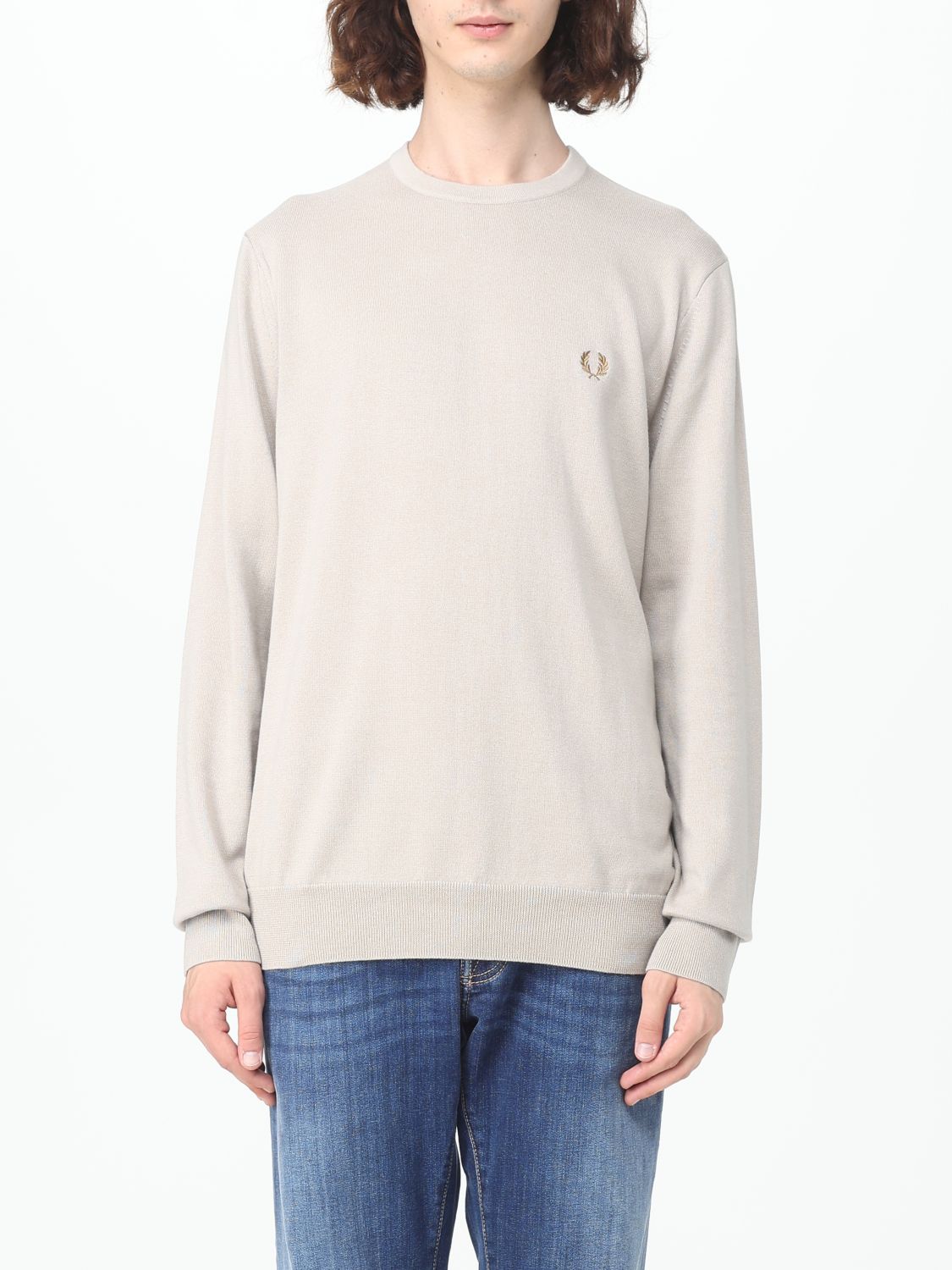 Fred Perry Jumper  Men In Grey