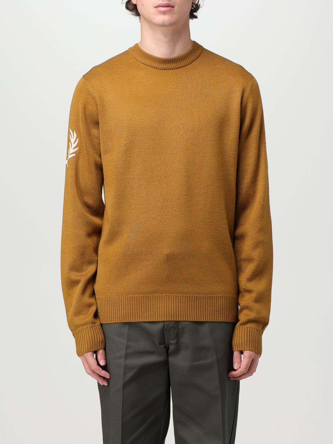 Fred Perry Jumper  Men In Camel