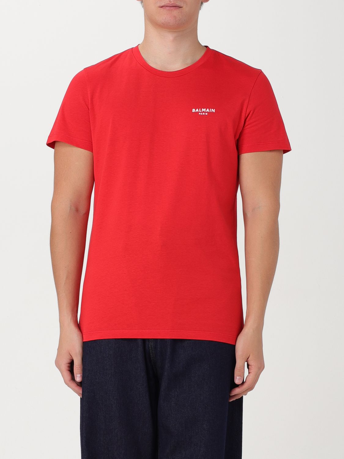 Balmain T-shirt  Herren Farbe Rot In Red