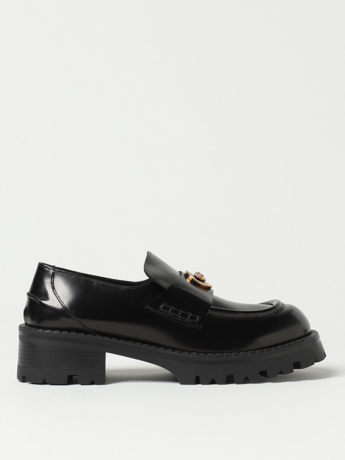 Loafers VERSACE Woman colour Black