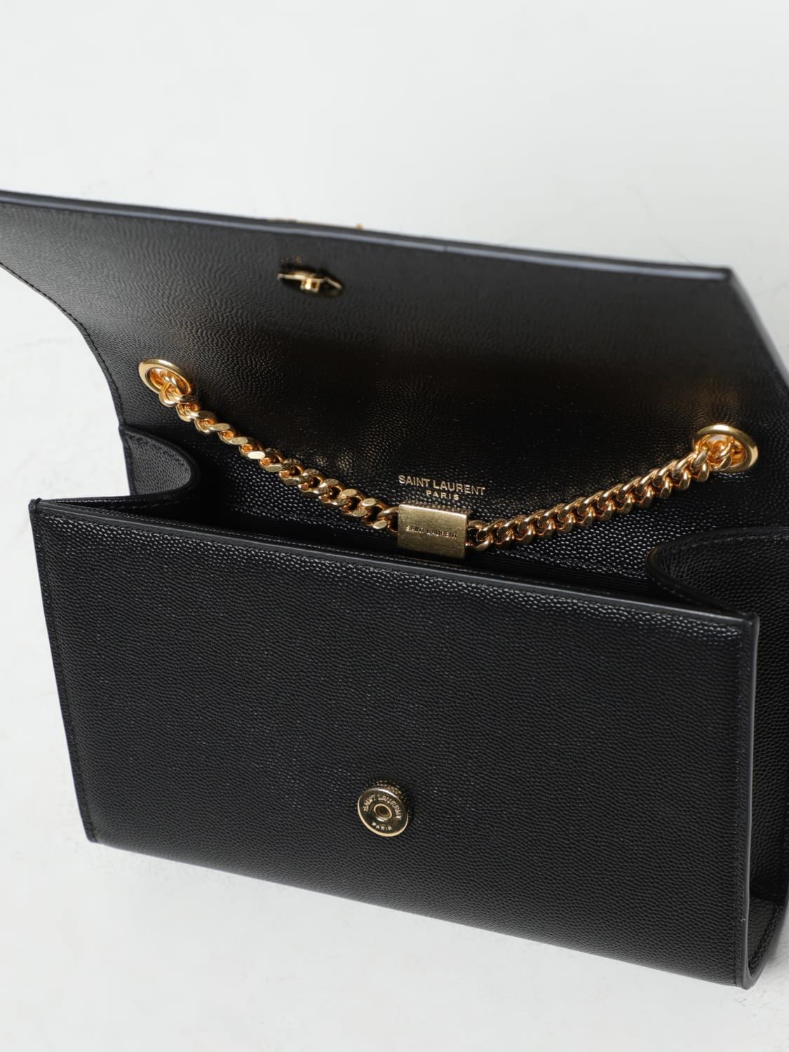 SAINT LAURENT: mini bag for woman - Black  Saint Laurent mini bag  377828BOW02 online at
