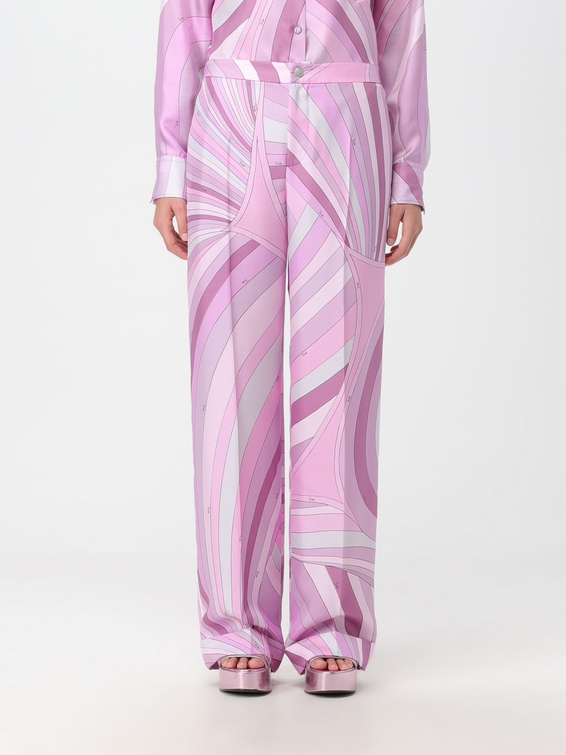 EMILIO PUCCI: pants for woman - Pink | Emilio Pucci pants