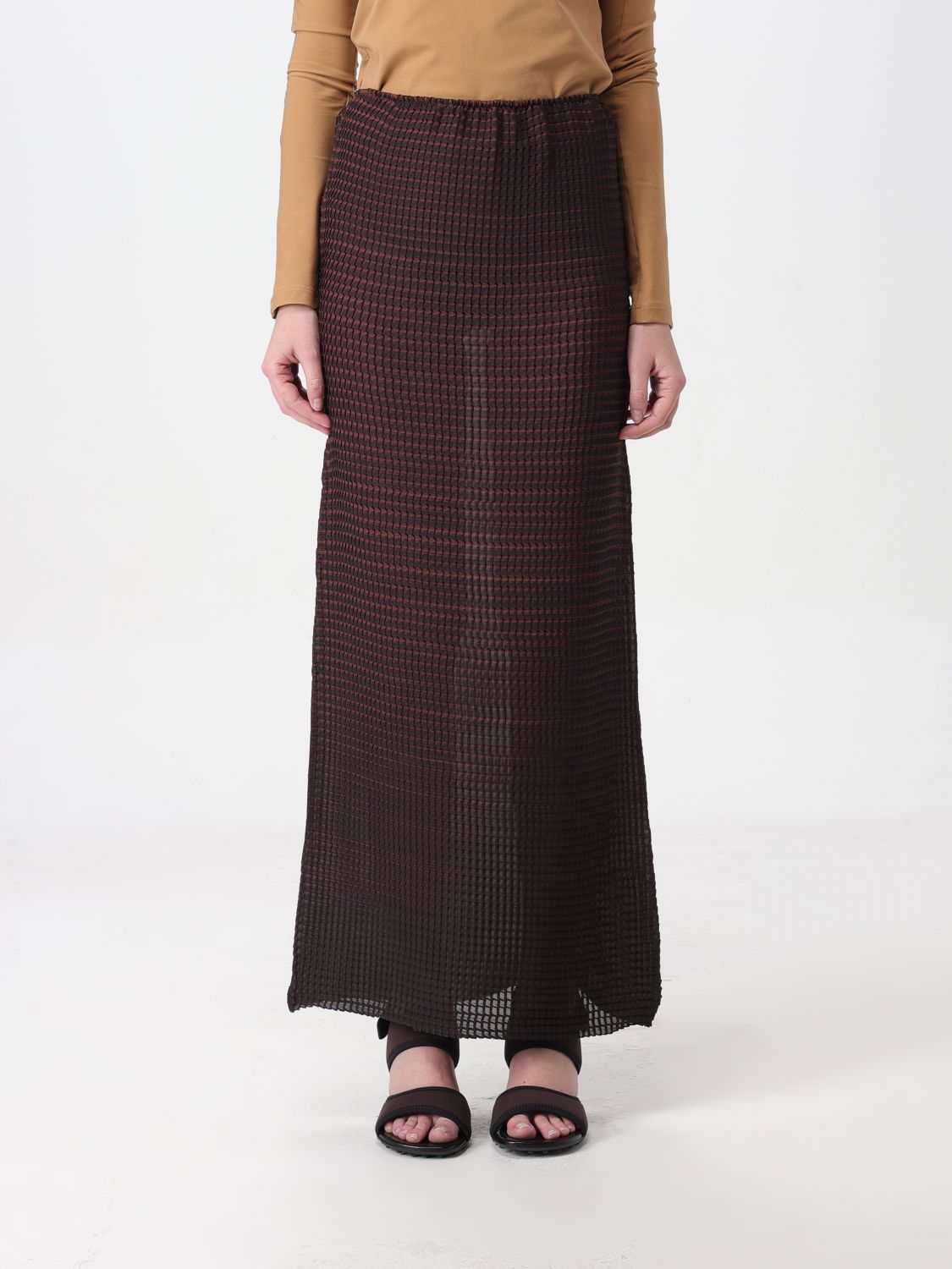Shop Sunnei Skirt  Woman Color Brown
