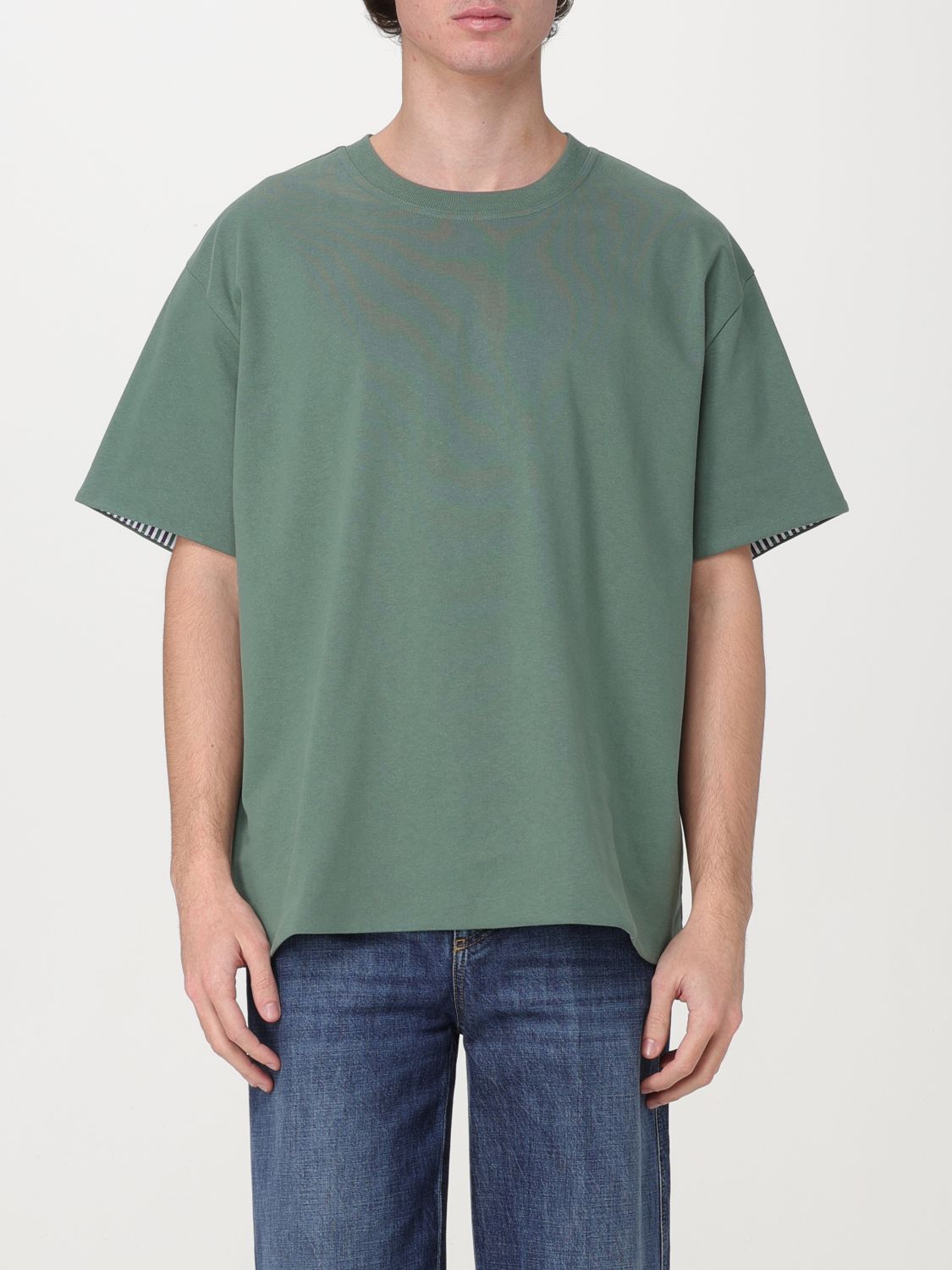 Shop Bottega Veneta T-shirt  Men Color Green