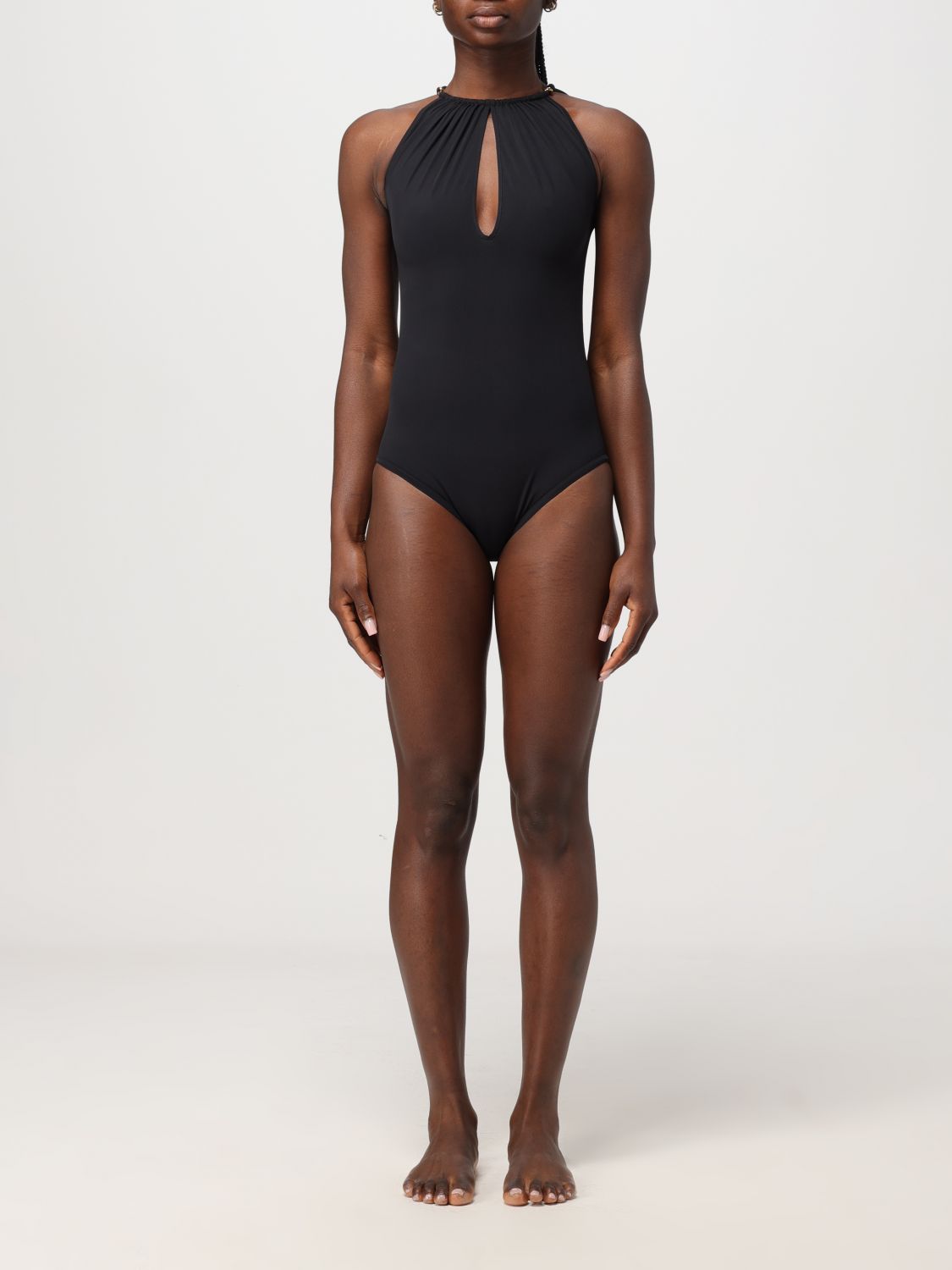 Shop Bottega Veneta Swimsuit  Woman Color Black