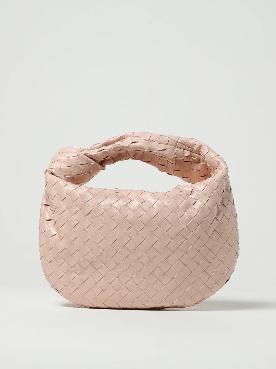 Bottega Veneta Teen Jodie Bag In Woven Nappa In Pink