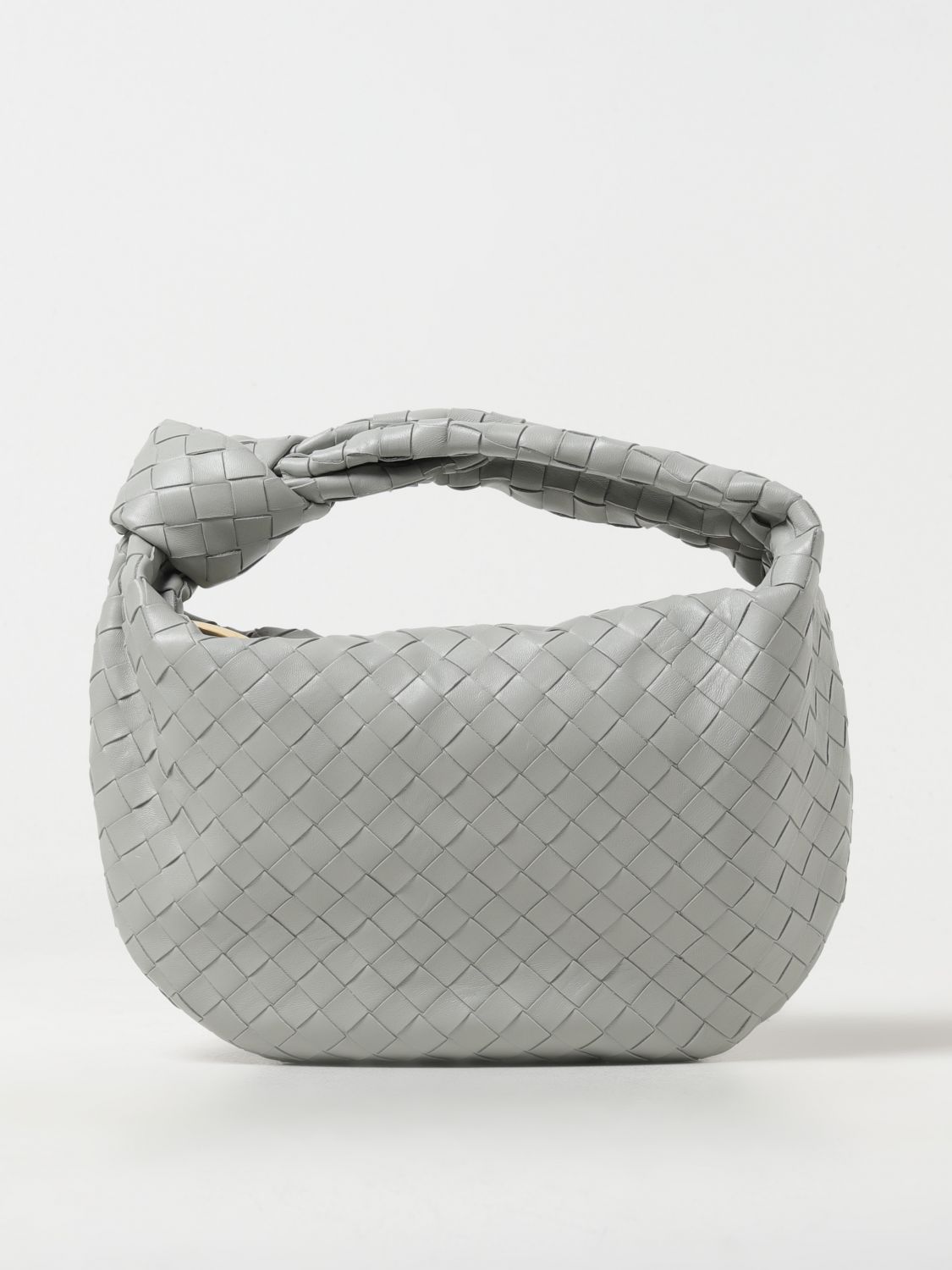 Bottega Veneta Teen Jodie Bag In Woven Nappa In Grey