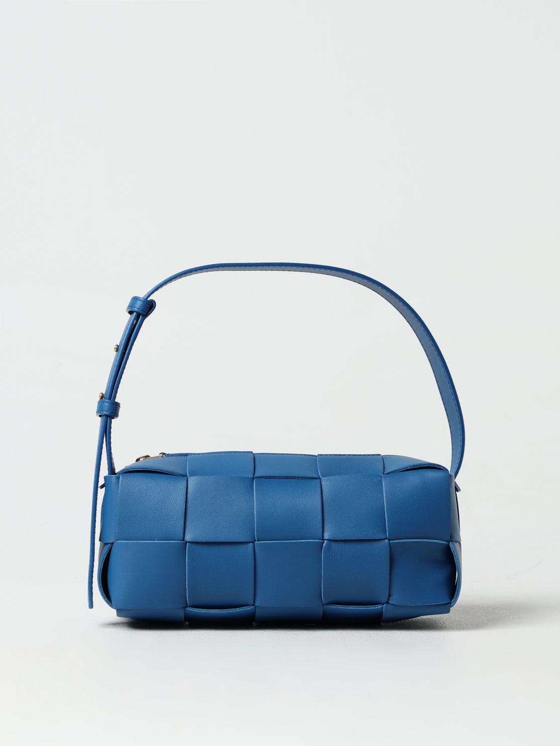 Shop Bottega Veneta Shoulder Bag  Woman Color Gnawed Blue