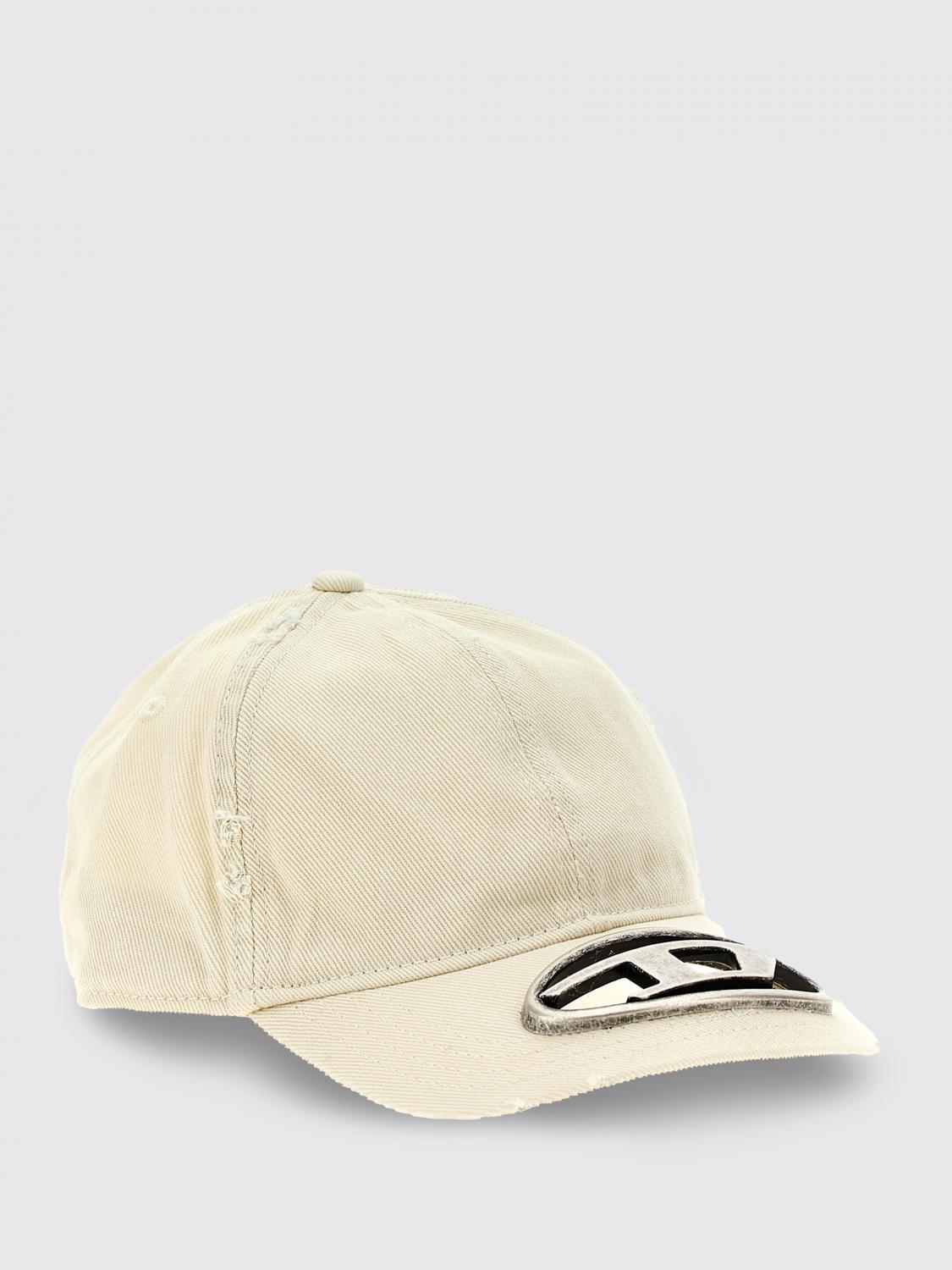 DIESEL Hat Men color White　DIESEL ハット メンズ カラー ホワイト DIESEL