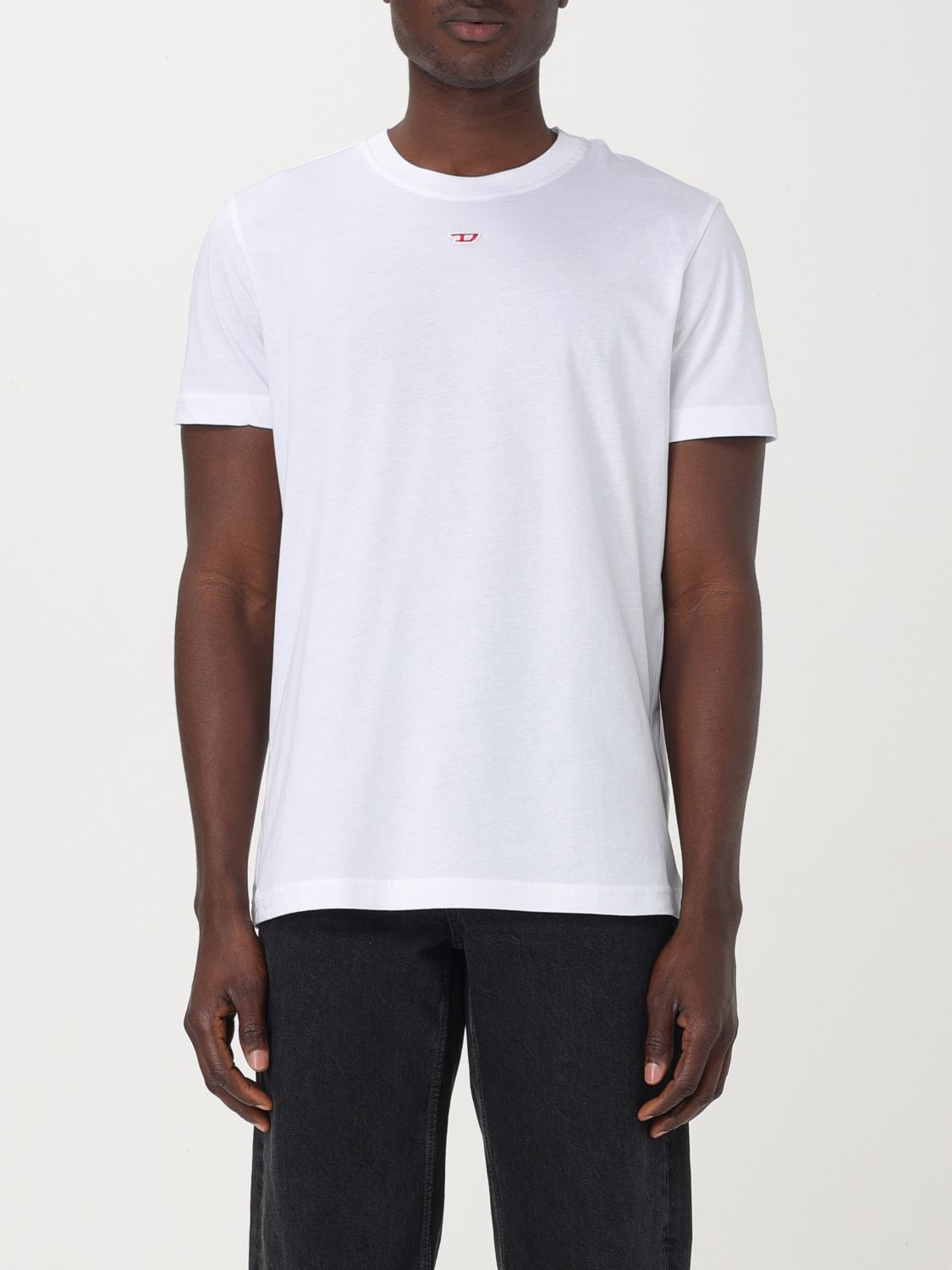 Shop Diesel T-shirt  Men Color White