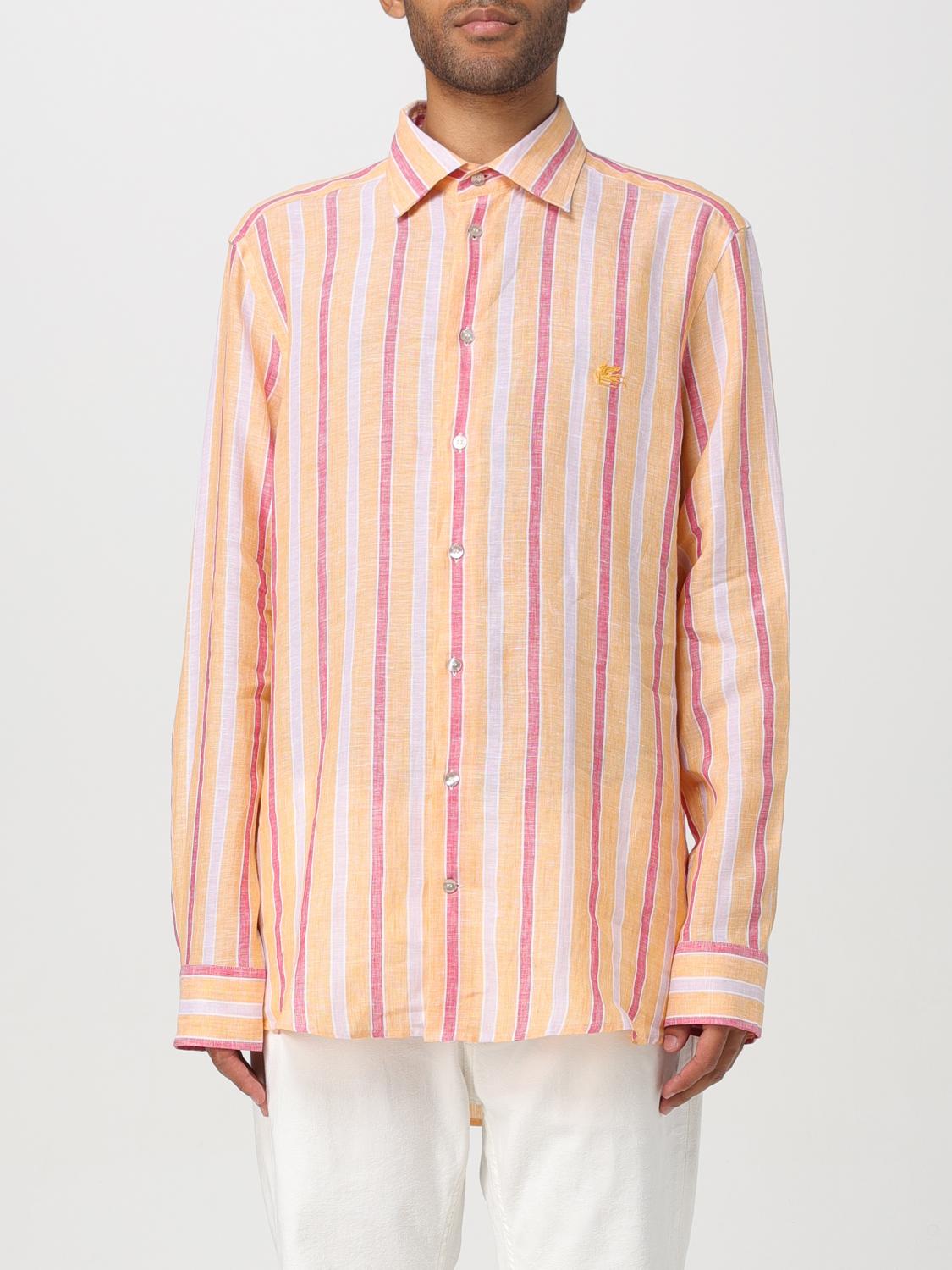 ETRO Shirt Men color Yellow